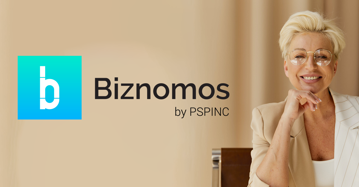 Business Woman using Biznomos